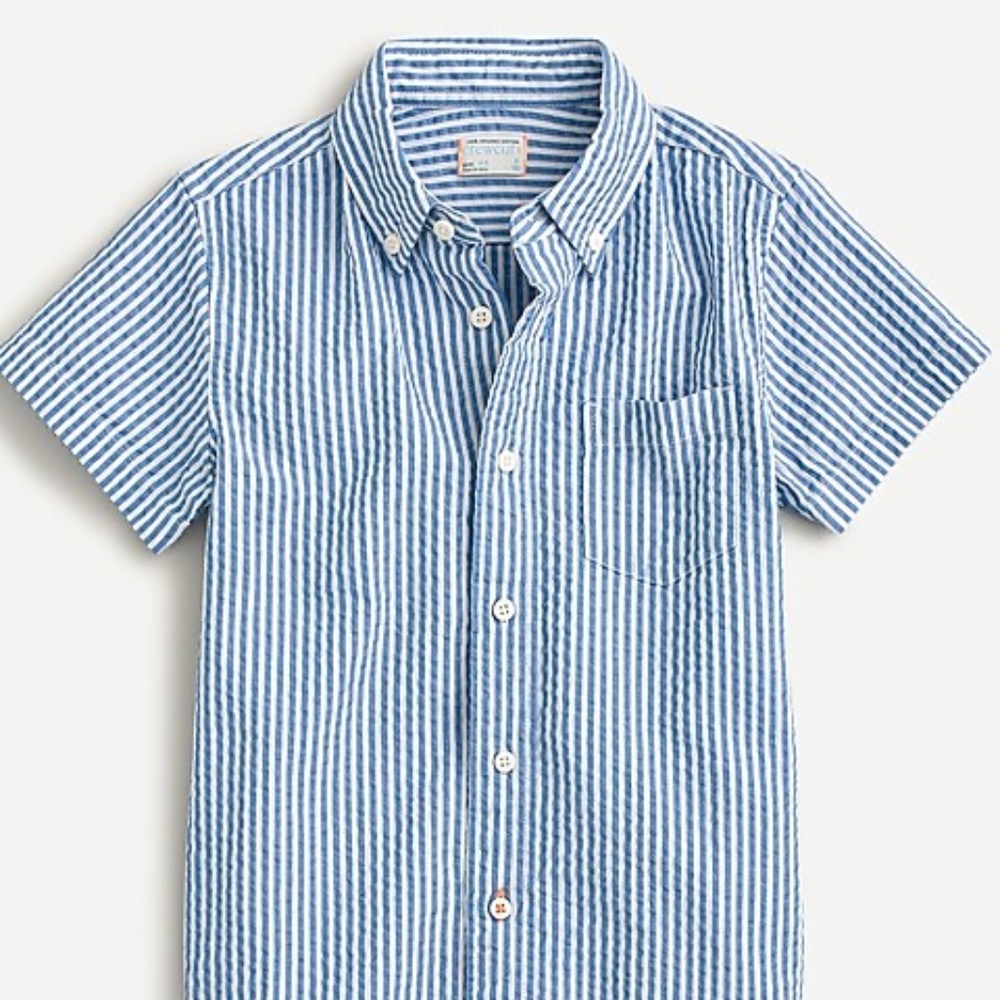 Short Sleeve Seersucker SHIRT